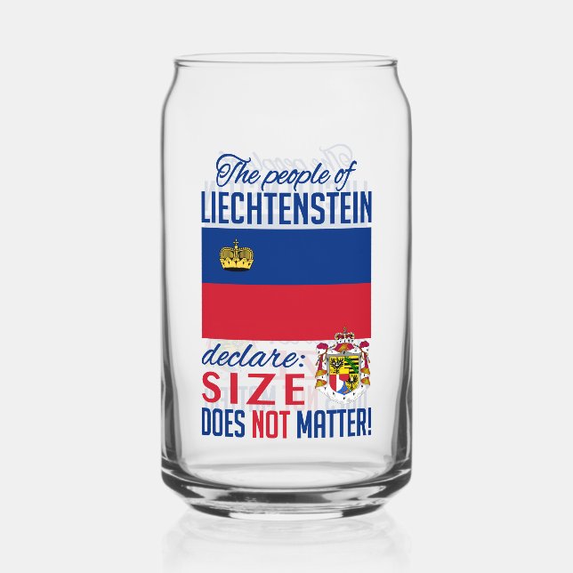 Liechtenstein Can Glass (Front)
