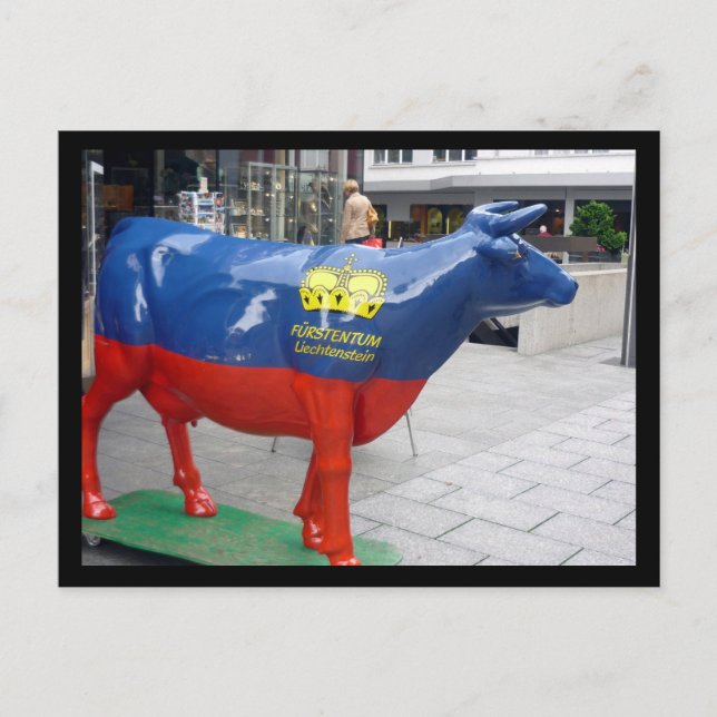 liechtenstein cattle postcard (Front)