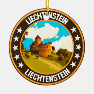 Liechtenstein ceramic tree decoration