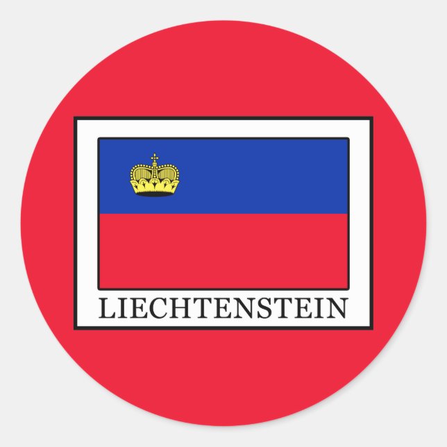 Liechtenstein Classic Round Sticker (Front)