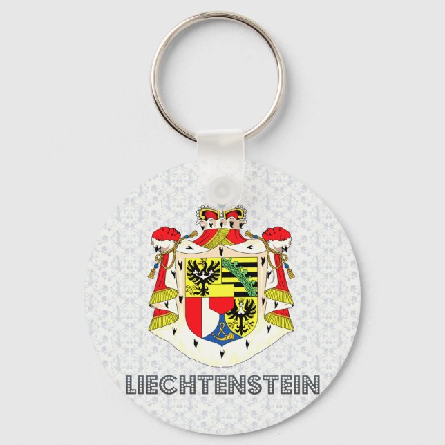 Liechtenstein Coat of Arms Key Ring (Front)