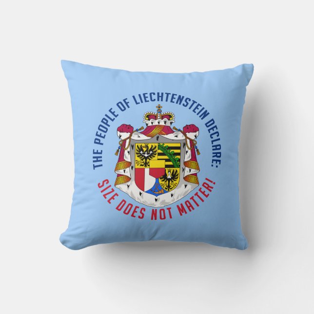 Liechtenstein custom throw pillow (Front)