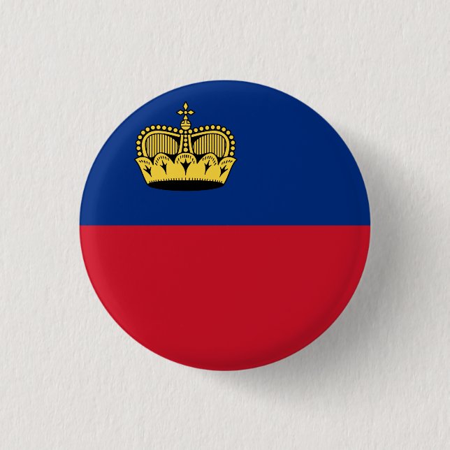 Liechtenstein Flag 3 Cm Round Badge (Front)