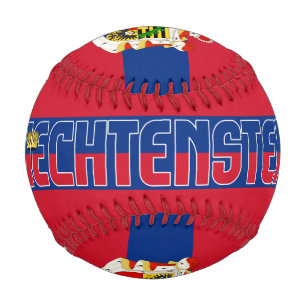 Liechtenstein Flag and Coat of Arms Patriotic Baseball