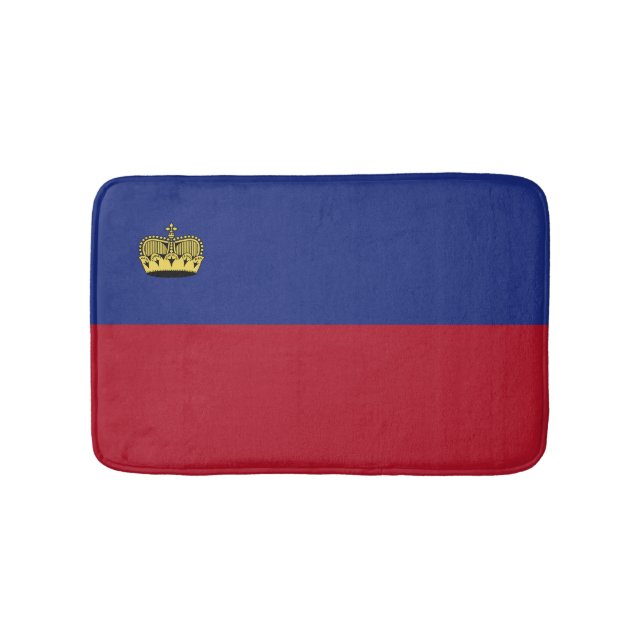 Liechtenstein flag bath mat (Front)