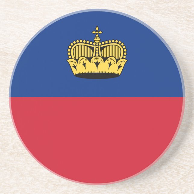 Liechtenstein Flag Coaster (Front)