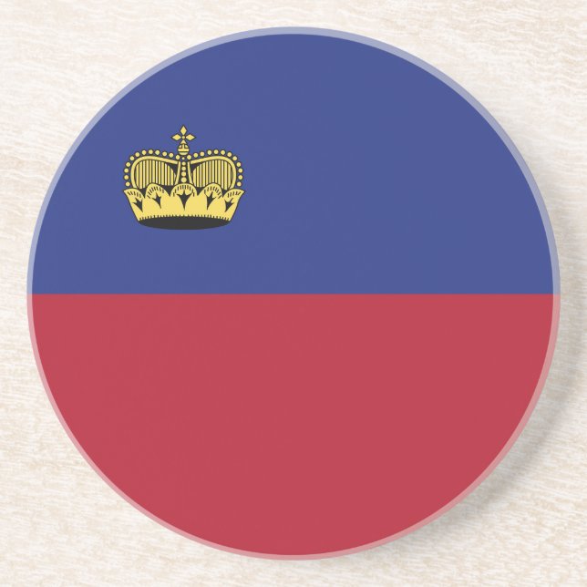 Liechtenstein flag coaster (Front)