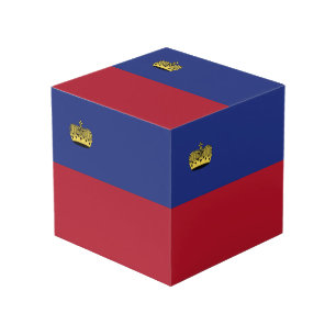 Liechtenstein flag cube