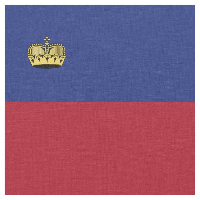 Liechtenstein flag fabric (Close Up)