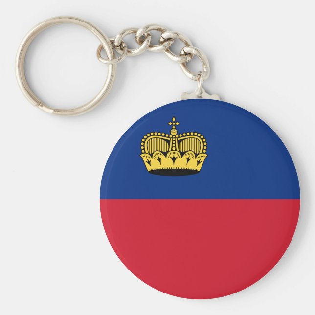 Liechtenstein Flag Key Ring (Front)