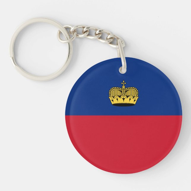 Liechtenstein Flag Key Ring (Front)