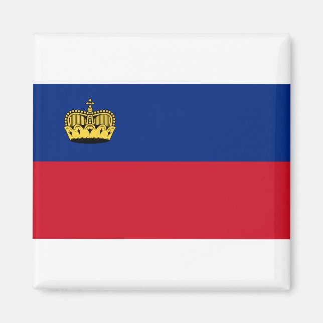 Liechtenstein Flag Magnet (Front)