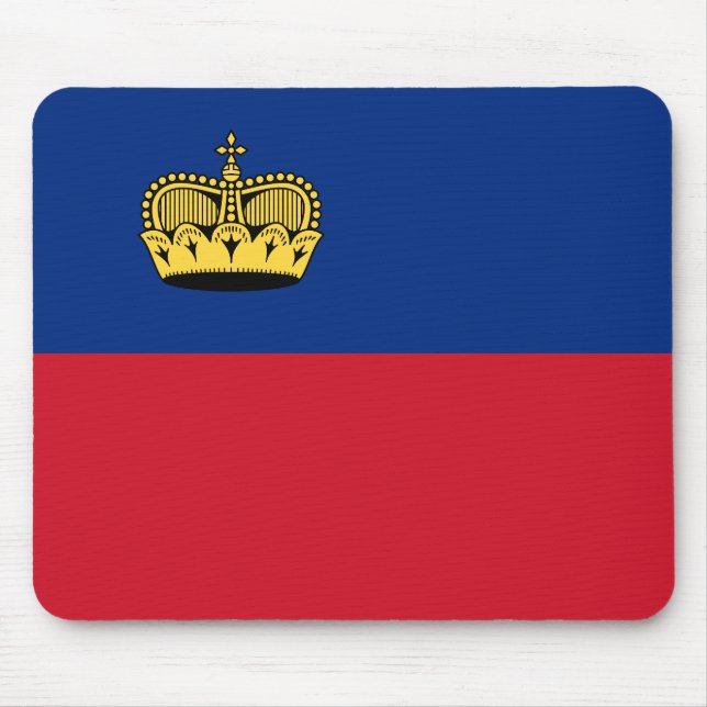 Liechtenstein Flag Mouse Mat (Front)