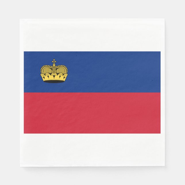 Liechtenstein Flag Napkin (Front)