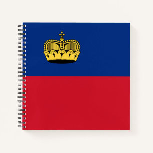 Liechtenstein Flag Notebook