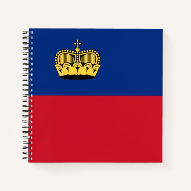 Liechtenstein Flag Notebook (Front)