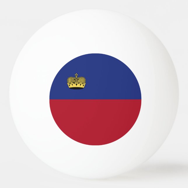 Liechtenstein flag ping pong ball (Front)