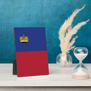 Liechtenstein flag plaque