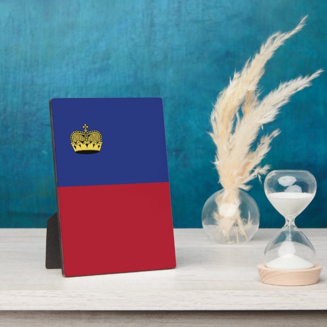 Liechtenstein flag plaque (Side)