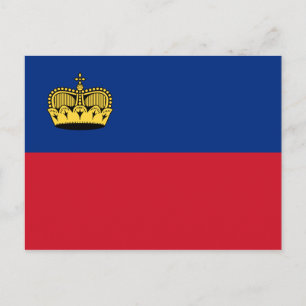 Liechtenstein Flag Postcard