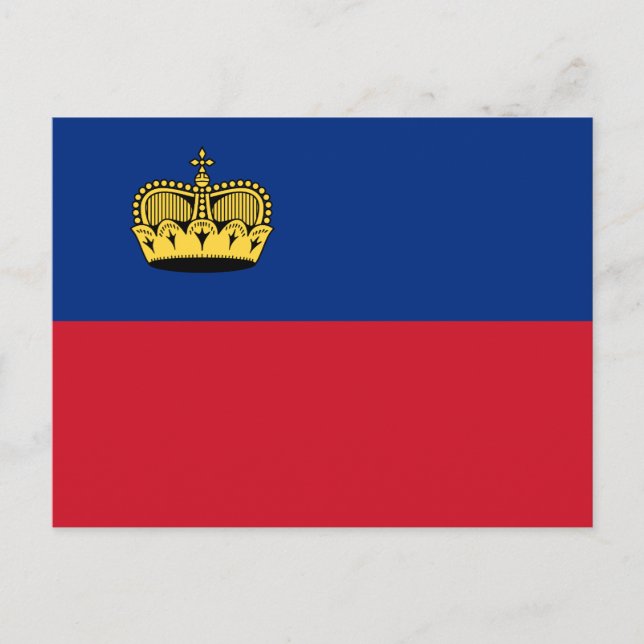 Liechtenstein Flag Postcard (Front)
