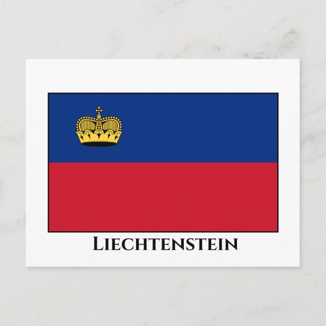 Liechtenstein Flag Postcard (Front)