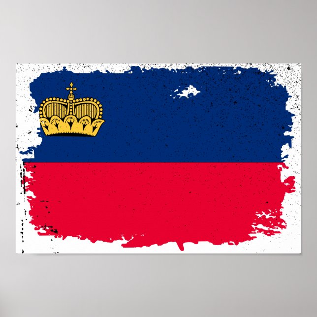 Liechtenstein Flag Poster (Front)