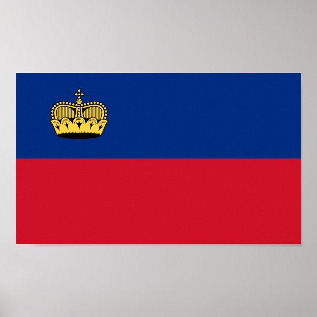 Liechtenstein Flag Poster (Front)