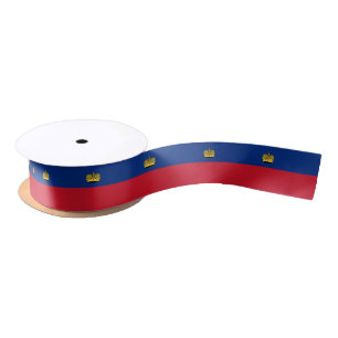 Liechtenstein Flag Satin Ribbon
