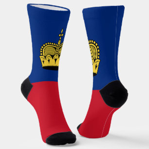 Liechtenstein Flag Socks