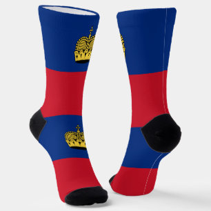 Liechtenstein Flag Socks