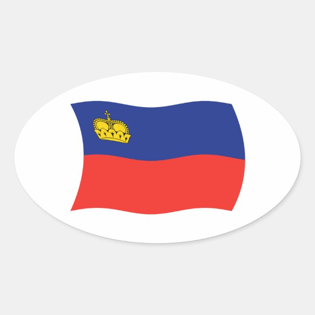 Liechtenstein Flag Sticker (Front)