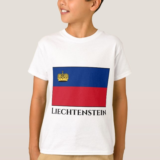Liechtenstein Flag T-Shirt (Front)