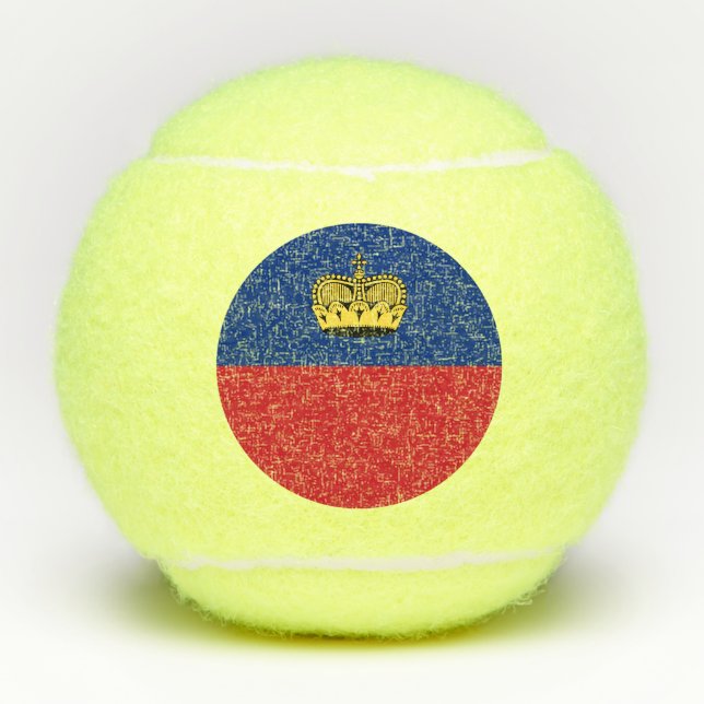 Liechtenstein Flag Tennis Balls (Front)