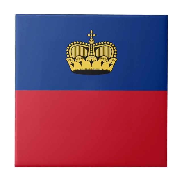 Liechtenstein Flag Tile (Front)