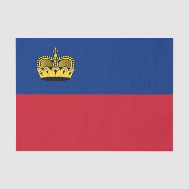 Liechtenstein Flag tissue paper, Liechtenstein Paper (Front)