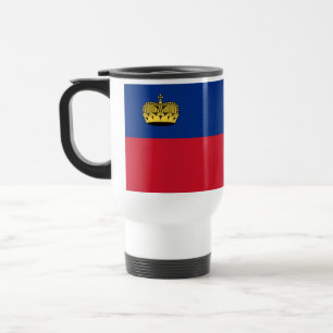 Liechtenstein Flag Travel Mug