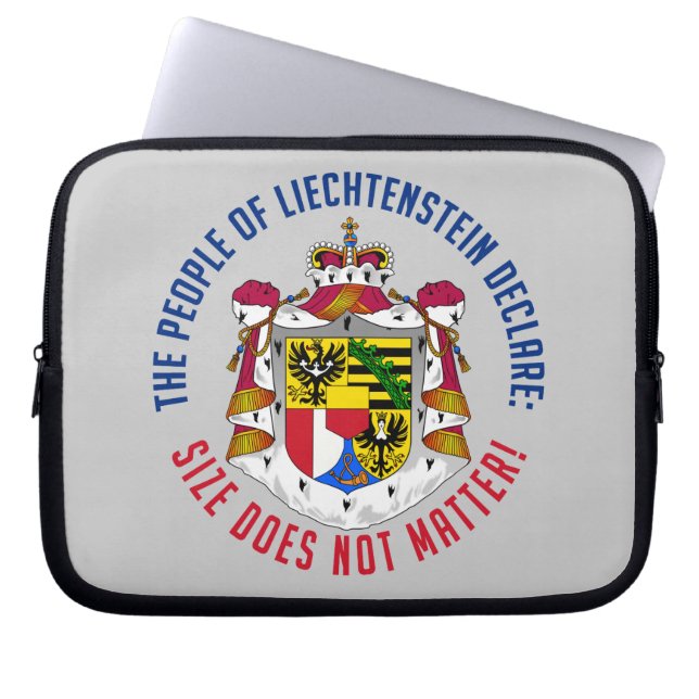 Liechtenstein laptop sleeve (Front)