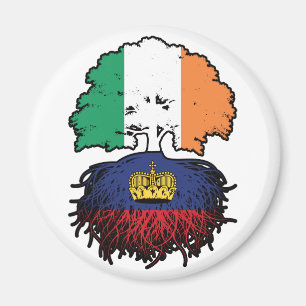 Liechtenstein Liechtensteiner Irish Ireland Tree Magnet