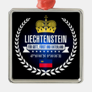 Liechtenstein Metal Tree Decoration