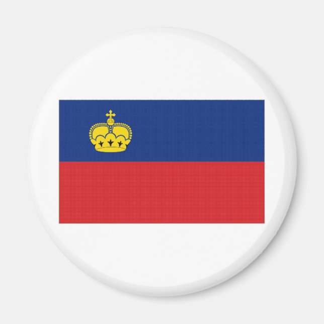 Liechtenstein National Flag Magnet (Front)