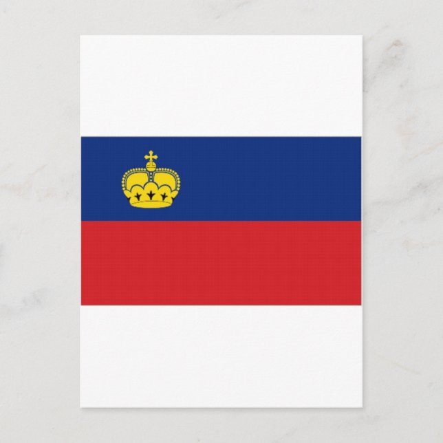 Liechtenstein National Flag Postcard (Front)