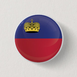 Liechtenstein  Round Icon Flag 3 Cm Round Badge