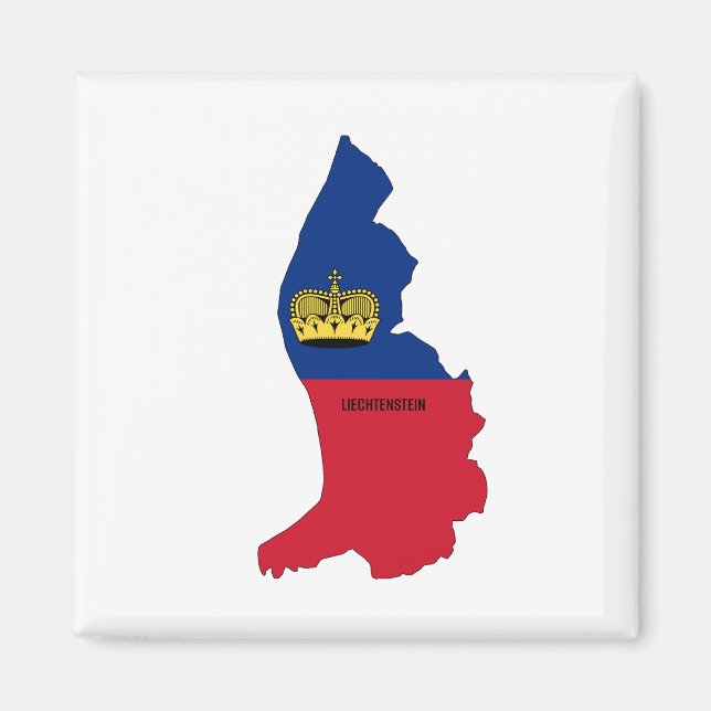 Liechtenstein silhouette magnet (Front)