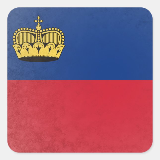 Liechtenstein Square Sticker (Front)