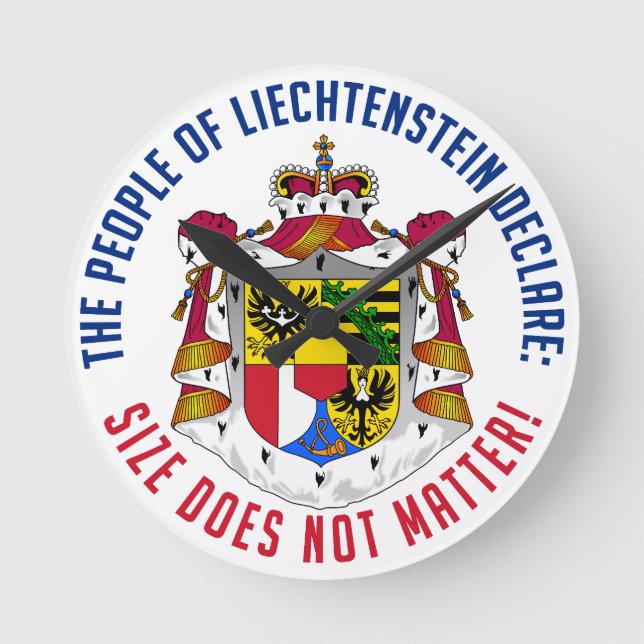 Liechtenstein wall clock (Front)