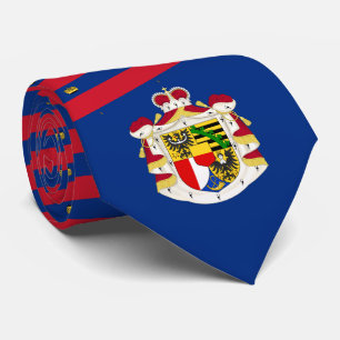 Liechtensteiner Flag & Coat of Arms Tie