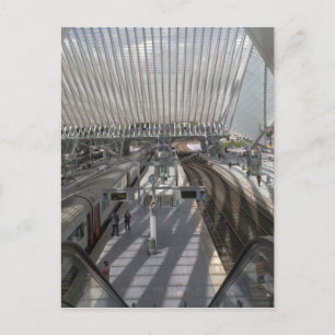Liège-Guillemins railway station Postcard