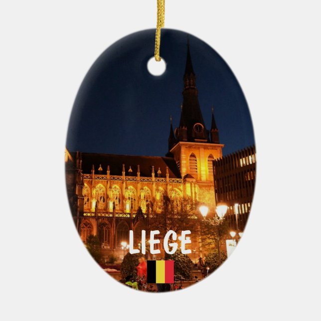 Liege Vacation Christmas Ornament (Front)