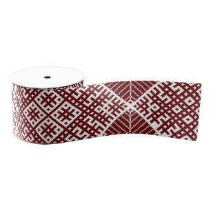 Lielvardes belt Latvian pattern design motif Grosgrain Ribbon